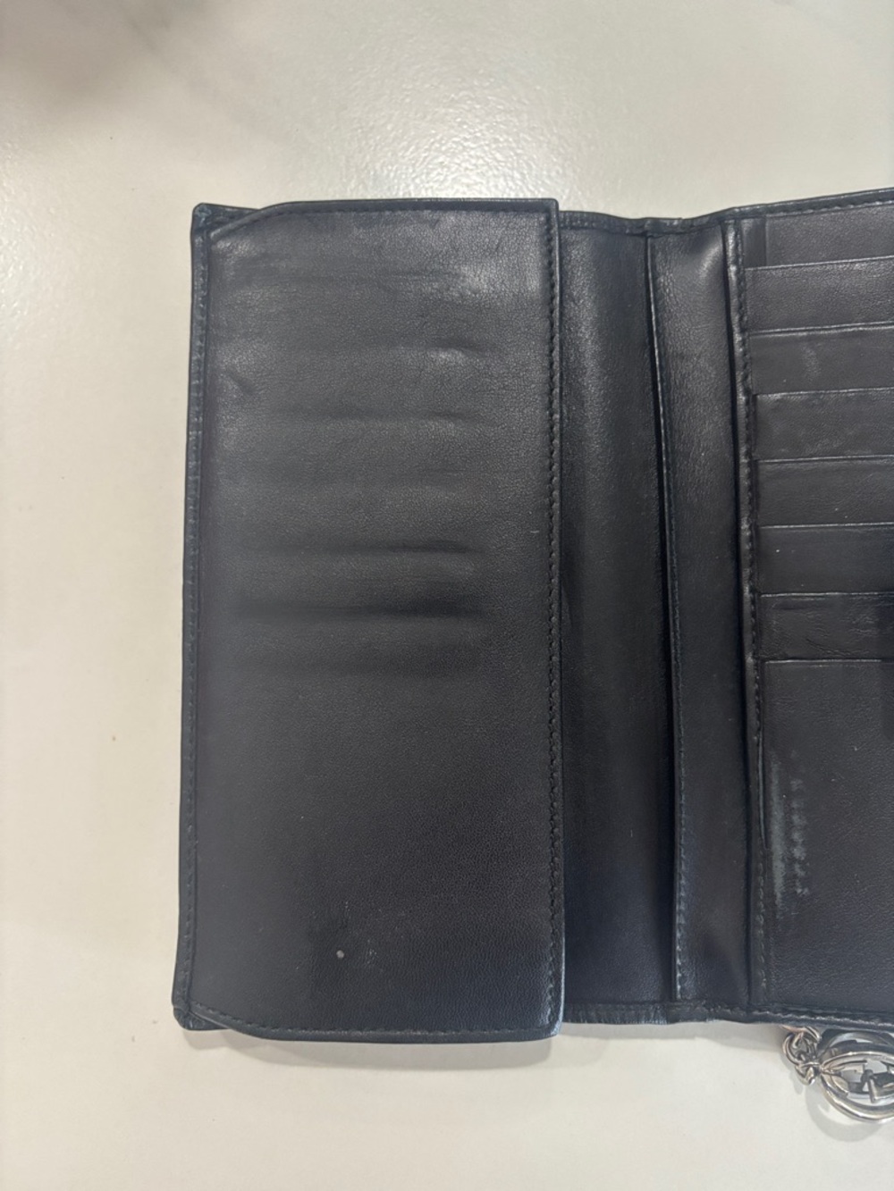 Gucci Black GG long wallet - Picture 4 of 7